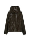 Triomphe Hooded Jacket Brown - CELINE - BALAAN 4