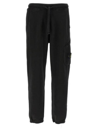 Cotton Cargo Jogging Pants Black - STONE ISLAND - BALAAN 2