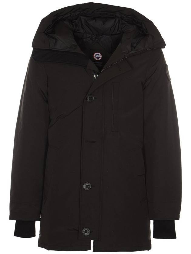 Langford Label Padding Parka Black - CANADA GOOSE - BALAAN 1