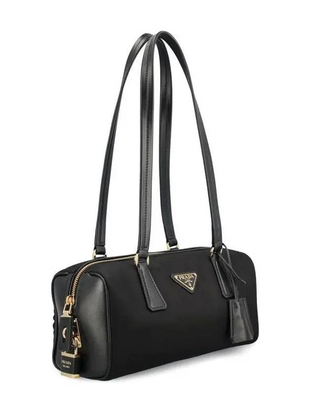 Medium Re-Nylon Leather Tote Bag Black - PRADA - BALAAN 5