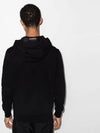 Men's Lens Wappen Fleece Hoodie Black - CP COMPANY - BALAAN 4