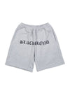 BBD Crushed Faith Sweatshorts Gray - BLACKBLOND - BALAAN 3