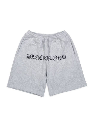 Crushed Faith Sweat Shorts Grey - BLACKBLOND - BALAAN 1