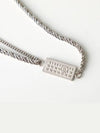 Embossed Numeric Necklace Silver - MAISON MARGIELA - BALAAN 3