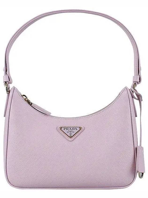 Re-Edition Saffiano Leather Mini Shoulder Bag Pink - PRADA - BALAAN 2