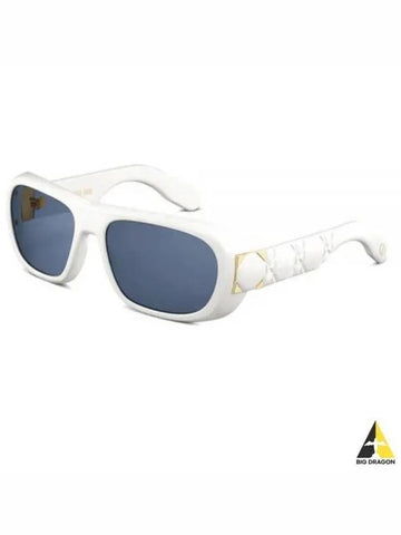 24 LADYS1IXR 95B0 White Square Sunglasses - DIOR - BALAAN 1