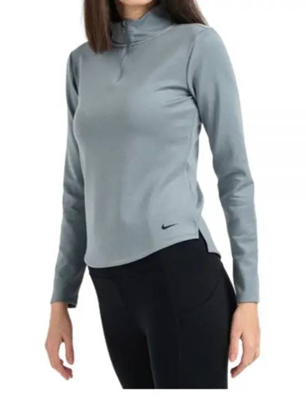 Women's Therma-Fit One Long Sleeve T-Shirt Grey - NIKE - BALAAN 2