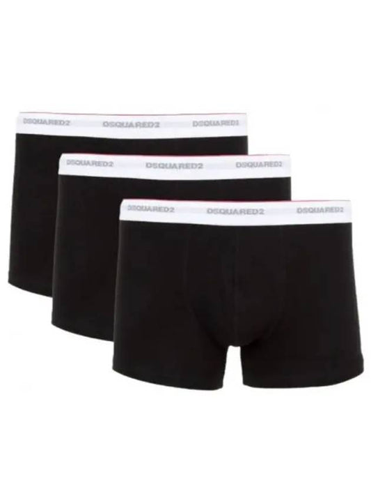 Men's Cotton Boxer Briefs 3 Pack Black - DSQUARED2 - BALAAN 2