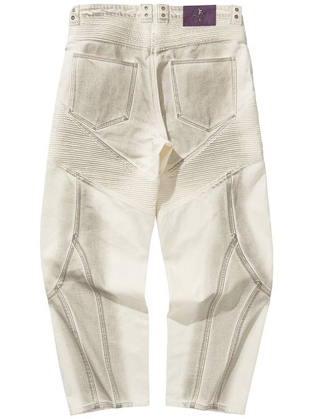 BIKER CUTTING JEANS WHITE - LIBERE - BALAAN 2