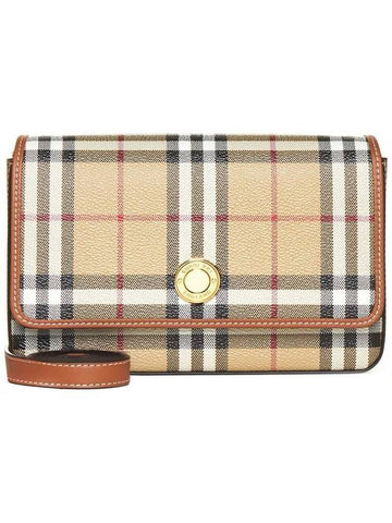 Hampshire Check Cross Bag Archive Beige - BURBERRY - BALAAN 1