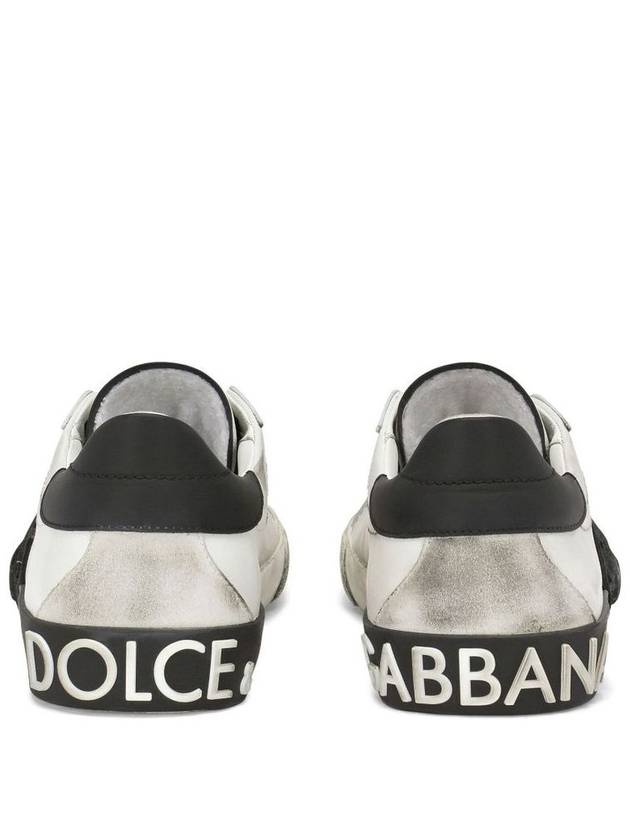 Portofino Vintage Sneakers White Black - DOLCE&GABBANA - BALAAN 3