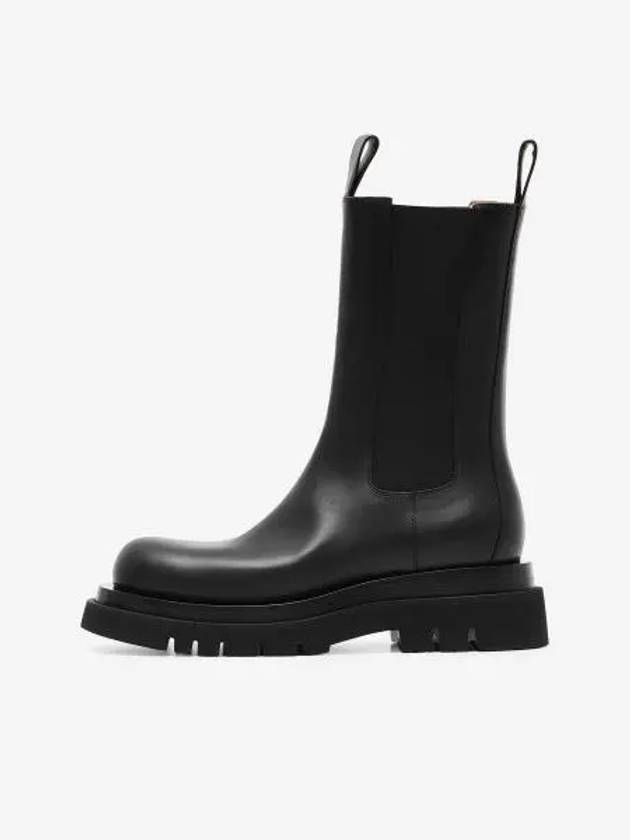 Lug Leather Chelsea Boots Black - BOTTEGA VENETA - BALAAN 2