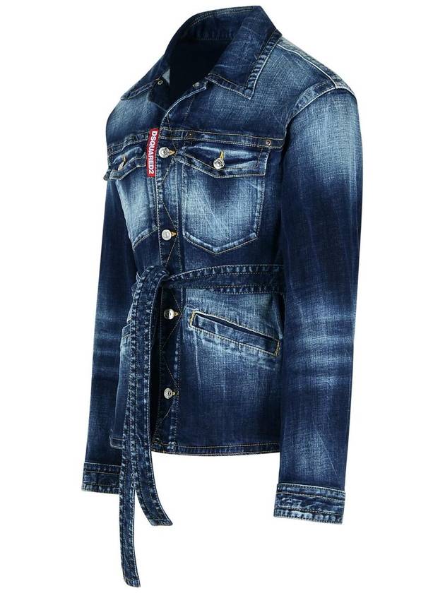 DSQUARED2 Blue Cotton Jacket - DSQUARED2 - BALAAN 2