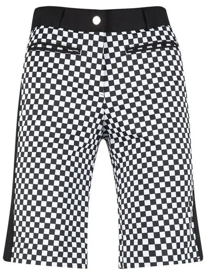 Women s Half Banding Checkerboard 3 4 Shorts BMU4M204W - LUX GOLF - BALAAN 2