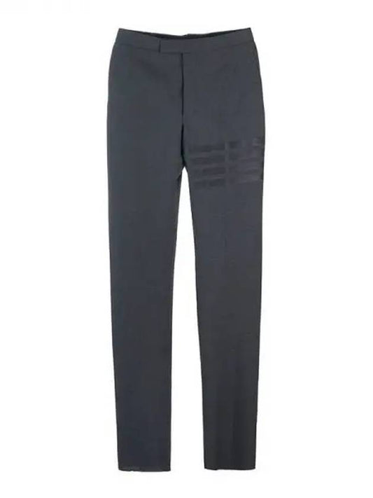 Diagonal Plain Weave Classic Wool Slacks Grey - THOM BROWNE - BALAAN 2