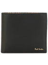 Men's Logo Signature Stripe Leather Half Wallet Black - PAUL SMITH - BALAAN 2