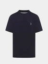 Logo Cotton Short-Sleeved T-Shirt Black - BRUNELLO CUCINELLI - BALAAN 2