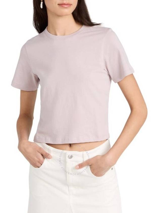 Tibi Ladies Wheat Cotton Cropped T-Shirt, Size Small - TIBI - BALAAN 1