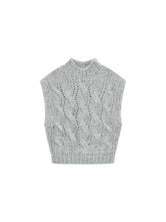 Shimaeul 8th Anniversary 10 e Point 9 8 Women s Glitter Cable Vest Gray 271392 - BRUNELLO CUCINELLI - BALAAN 1