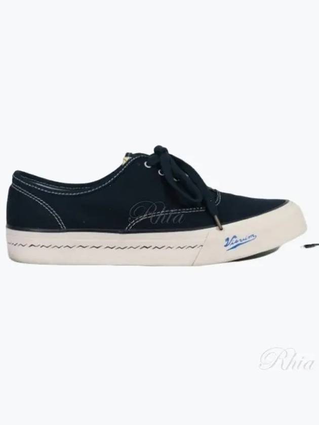 24 Logan Deck LO SIPE 0124101001004 Navy Sneakers - VISVIM - BALAAN 1