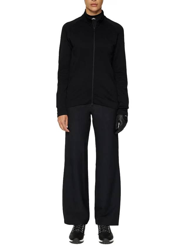 Women's Elowen Seamless Mid Layer Zip Up Jacket Black - J.LINDEBERG - BALAAN 5