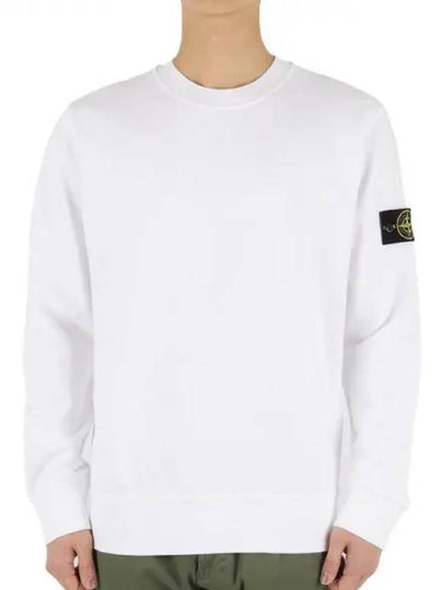 Round-Neck Sweatshirt White - STONE ISLAND - BALAAN 2