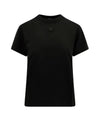 Embroidered Logo Crew Neck Short Sleeve T-Shirt Black - COURREGES - BALAAN 1