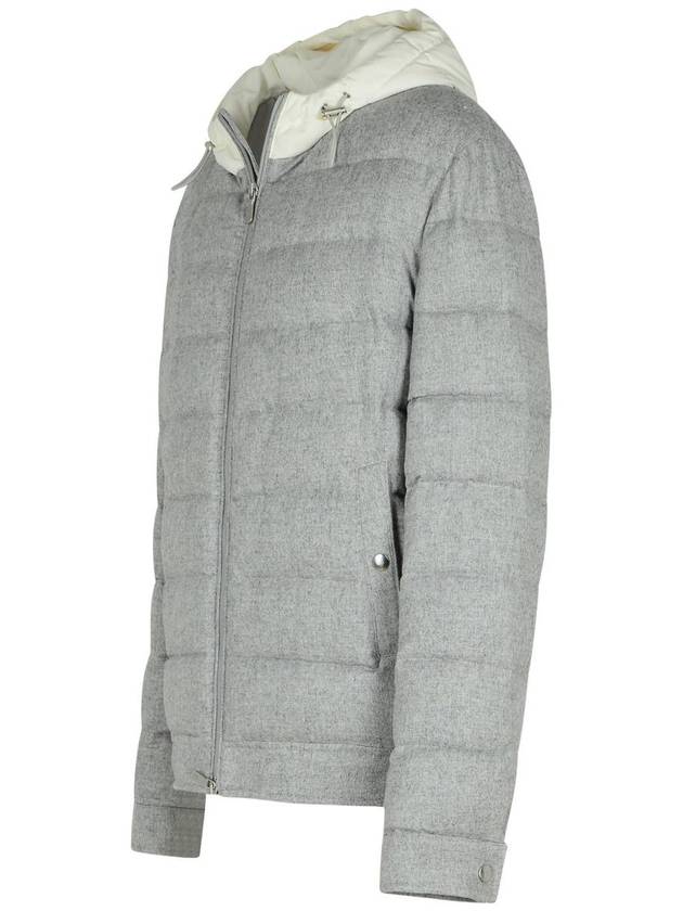 Eleventy Grey Silk Blend Down Jacket - ELEVENTY MILANO - BALAAN 2