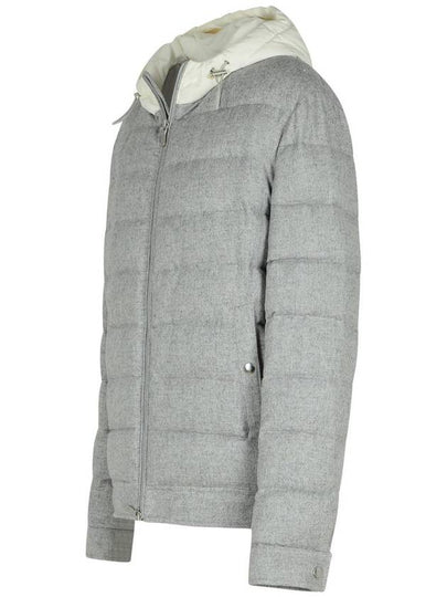 Eleventy Grey Silk Blend Down Jacket - ELEVENTY MILANO - BALAAN 2