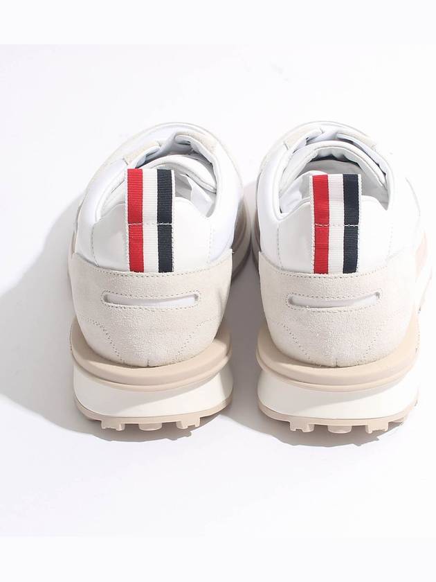 Alumni Eco Nylon Sneaker Tonal White Fun Mix - THOM BROWNE - BALAAN 4