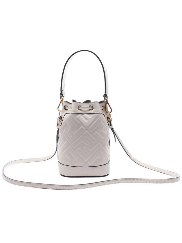 Mon Tresor FF Motif Leather Mini Bag White - FENDI - BALAAN 5