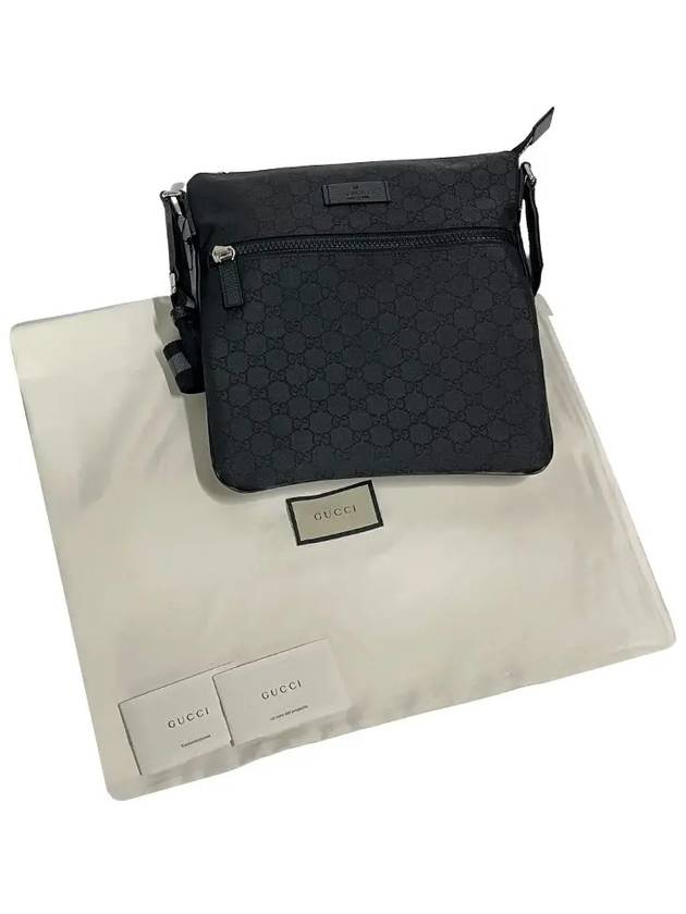 Microsima Logo Nylon Cross Bag Black - GUCCI - BALAAN 11