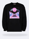 Virtual Runner Print Sweatshirt Black - VALENTINO - BALAAN 2