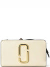 Snapshot Compact Logo Zipper Medium Wallet Ivory - MARC JACOBS - BALAAN 2