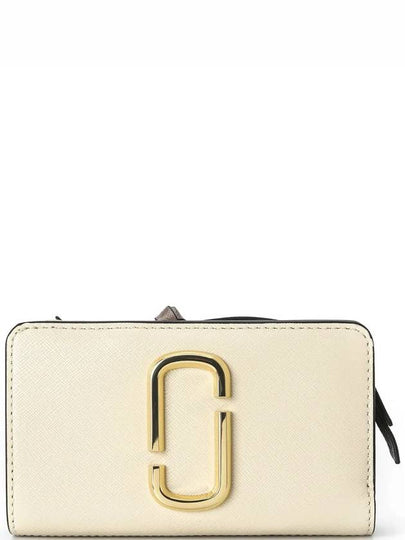 Snapshot Compact Logo Zipper Medium Wallet Ivory - MARC JACOBS - BALAAN 2