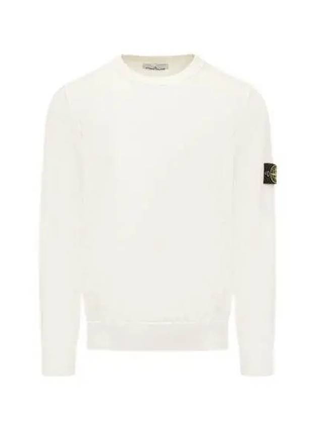 Crewneck Soft Cotton Knit Top White - STONE ISLAND - BALAAN 2