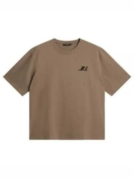 Cameron Loose Short Sleeve T-Shirt Walnut - J.LINDEBERG - BALAAN 2