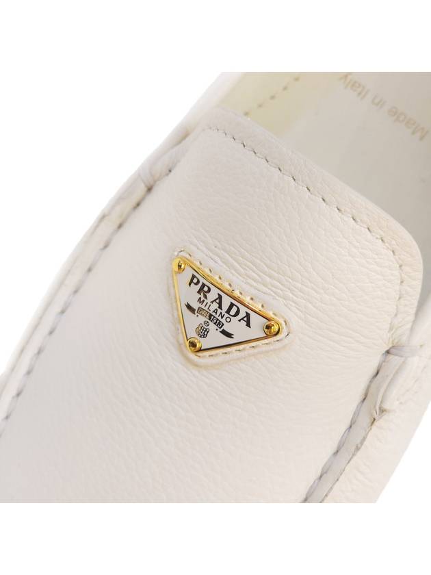 Women s Driving Loafers Ivory 1DD081 F005 - PRADA - BALAAN 6