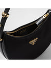 Arque Re-Nylon Leather Shoulder Bag Black - PRADA - BALAAN 5