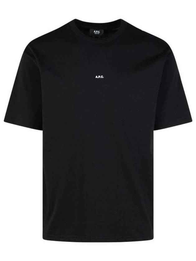 Micro Logo Short Sleeve T-Shirt Black - A.P.C. - BALAAN 2