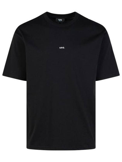 Micro Logo Short Sleeve T-Shirt Black - A.P.C. - BALAAN 2