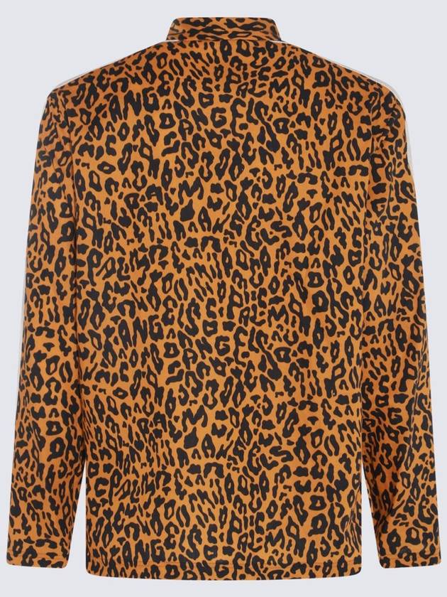 Leopard Print Linen Blend Coat PMBD056S24FAB0022010 - PALM ANGELS - BALAAN 3