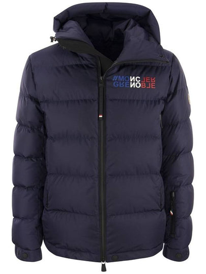 Grenoble Isorno Logo Print Padding Navy - MONCLER - BALAAN 2