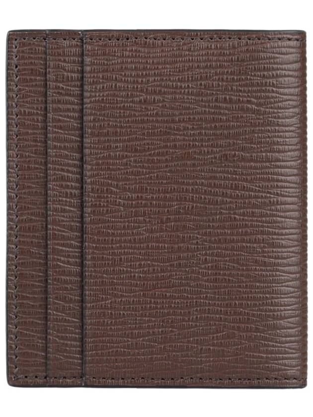 Gancini Card Wallet Brown - SALVATORE FERRAGAMO - BALAAN 4