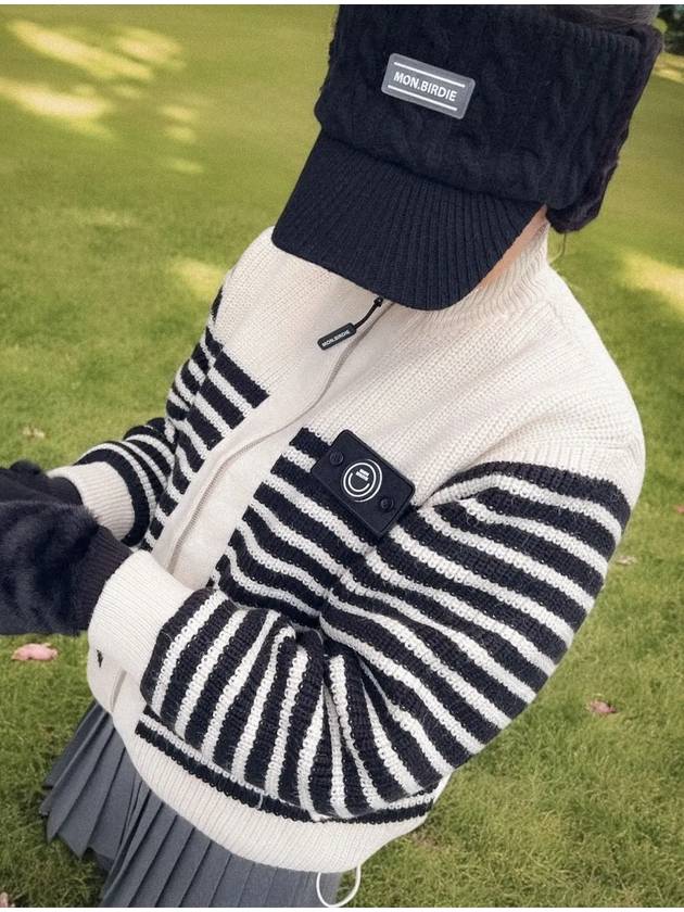 Duck down balance knit jumper IVORY - MONBIRDIE GOLF - BALAAN 8