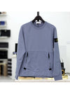 Wappen Side Zipper Pocket Sweatshirt Blue - STONE ISLAND - BALAAN 1