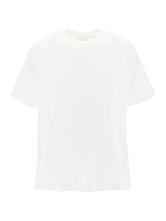 EKD Cotton Short Sleeve T-Shirt White - BURBERRY - BALAAN 1