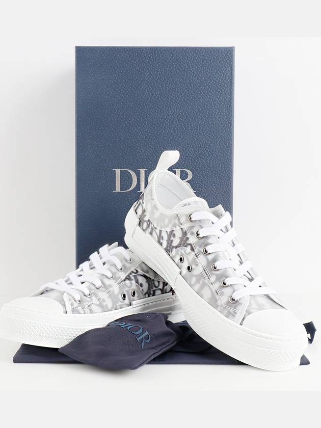 B23 Low Top Sneakers  Oblique White & Black - DIOR - BALAAN 2