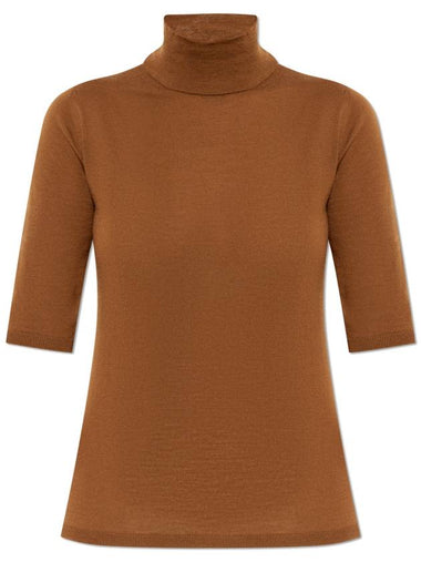 Max Mara Turtleneck Cięcina, Women's, Brown - MAX MARA - BALAAN 1