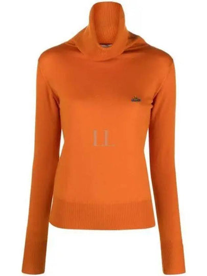 Bea ORB Embroidered Logo Turtleneck Orange - VIVIENNE WESTWOOD - BALAAN 2